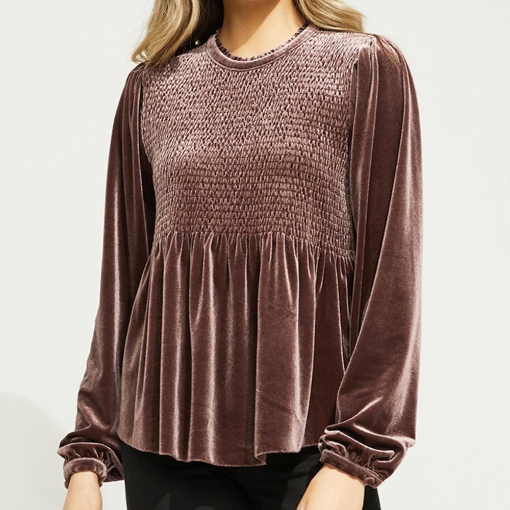 Gentle Fawn Marina Velvet Top sz S - Picture 1 of 16
